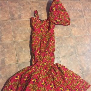 Beautiful Anakara Fabric Trumpet Dress